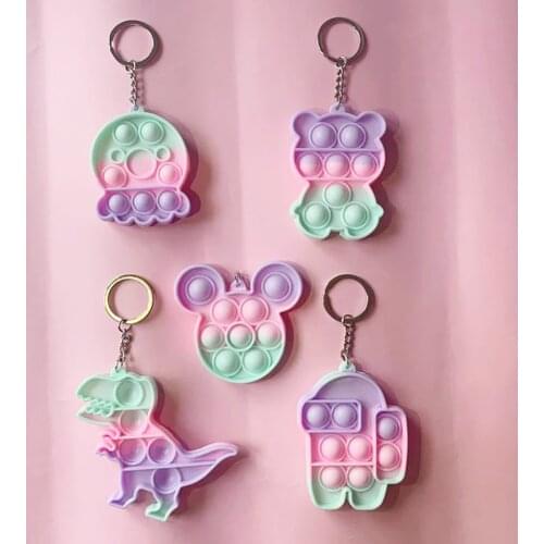 Funny Push Bubble Pops Fidget Antistress Toys For Adult Children Push Bubble Needs Anti-stress Game антистресс For Car Decorate