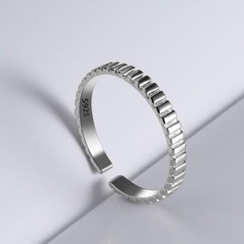VENTFILLE 925 Sterling Silver Ring Korean style simple Japanese and Korean version of joint ring Winding Jewelry Couple