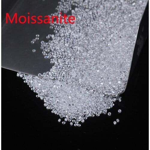 0.5ct Wholesale Size Price 0.8~3.0mm D Color Round Cut Lab Grown Loose Moissanites Stone Small Size