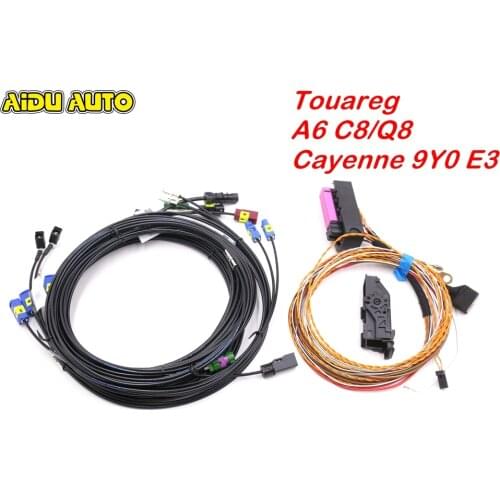 AIDUAUTO USE FOR VW NEW Touareg Audi A6 C8 Q8 Cayenne 9Y0 E3 360 gegree Environment Rear Viewer Camera Harness cable wire