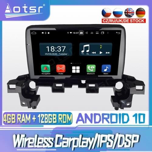 Android 10 PX6 128G For MAZDA CX-5 2017 2018 Carplay DVD GPS Navigation Auto Radio Stereo Video Multimedia Player HeadUnit 2din
