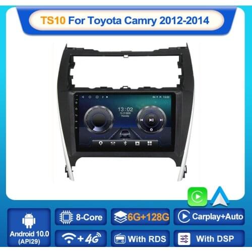 MEKEDE Android 10 Car Radio Video Player For Toyota Camry USA 2012-2014 Auto GPS Stereo Carplay Navigation DSP BT 6G 128G No DVD