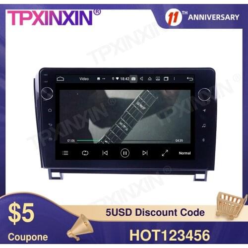 For Toyota Sequoia Tunda 2012 Touch Screen 4+128G Android 10 GPS IPS Car Multimedia Tesla Player Head Unit Audio Radio Navigtion