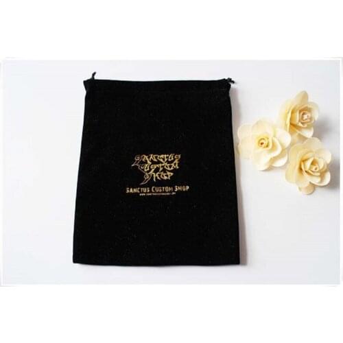 Customized Logo velvet bag silk-screen drawstring gift bags velvet pouch Free Shipping