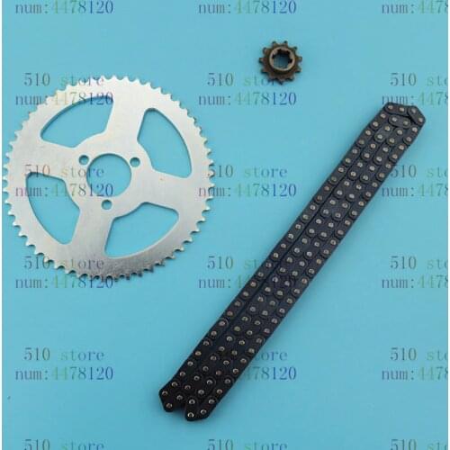 Free shipping T8F 126 Links +11tooth +chain plate high quality fit Electric and Gas Scooter ( Scooter Spare Parts)