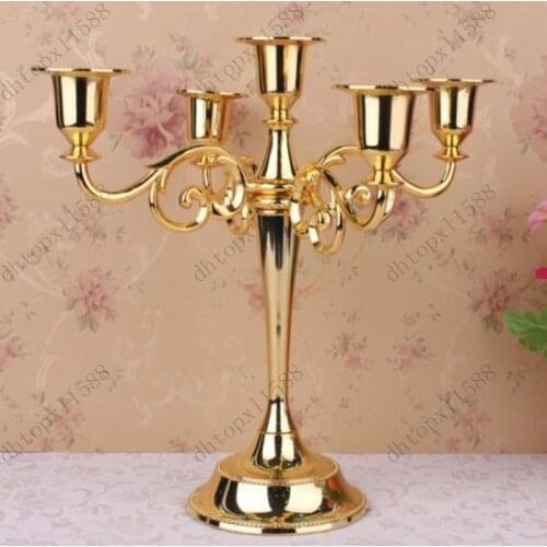 Free shipping High Quality Candle Holder 5-arms/3-arms Candle Stand Wedding Candlestick Candelabra Wedding Centerpiece Decor Cra
