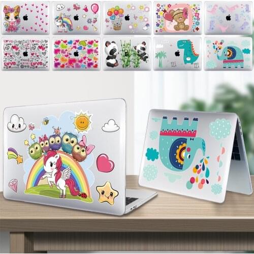 Laptop Case for Apple MacBook Pro 13/15/16/Macbook Air 13/11 Inch Transparent Hard Shell Protective Shell