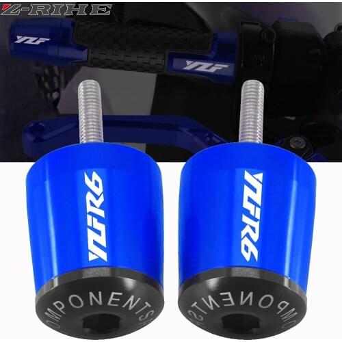 For Yamaha YZF R6 YZFR6 YZF-R6 2015 2016 2017 2018 2019 2020 Motorcycle CNC Aluminium Handlebar Hand Grips Handle Bar End Cap