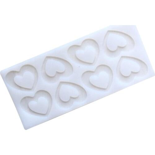 Heart Shape Candy Silicone Chocolate Mold Cake Designs Supplies Chocolate Decorating Tools Chocolate Mould Makers E709