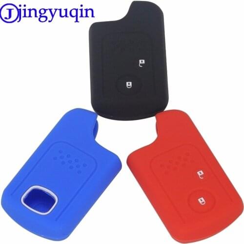 Jingyuqin 2 Buttons Remote Silicone Car-Styling Key Cover Case For Honda Accord Fit Crv Civic 2006 2011 2013 2014 2015