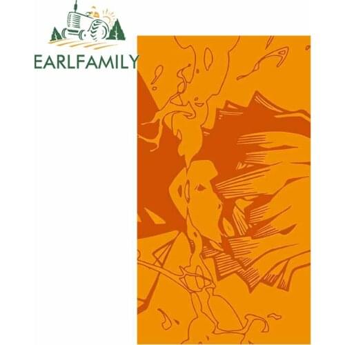 EARLFAMILY 13cm x 8.7cm for Demon Slayer Auto Decal Fashion Occlusion Scratch Anime Car Stickers Suitable for Fold GTR EVO SX