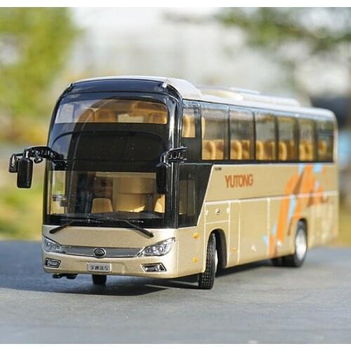 Original Collectible Alloy Model Gift 1:42 Scale Yutong ZK6118HQY8Y Double-decker City Transit Bus Vehicle DieCast Toy Model