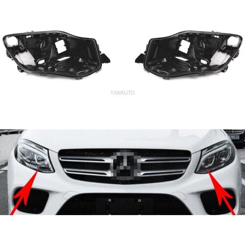 Headlight Base For Mercedes Benz W166 W292 GLE 2015~2019 Headlamp House Car Rear Base Headlight Back Support