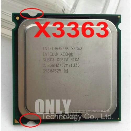 Free shipping Intel latop core X3363 2.83GHz/12M/1333Mhz/CPU equal to LGA775 Core 2 Quad Q9500 CPU