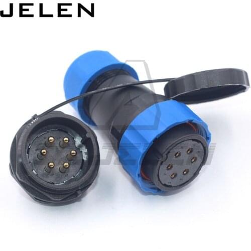 SD28TP-ZM, Waterproof connector 6pin plug(female) socket(male) ,IP68, IP68 power cable connector female plug