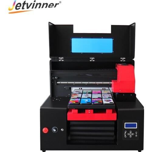 Jetvinner Inkjet UV Printer with Epson Printheads Automatic Varnish Printing for Phone Shell Acrylic Metal Wood Bottle Print New