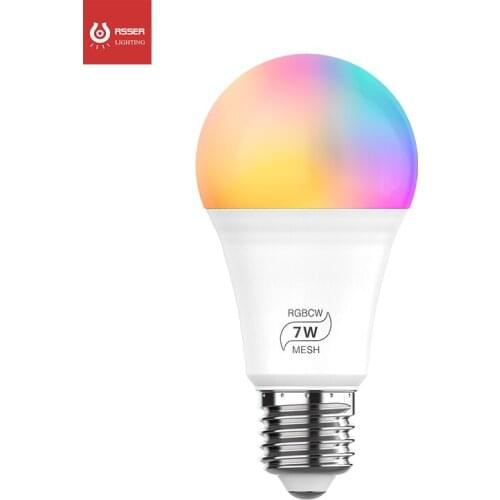 LED RGB Bulb Light LED Lighting 7W E27 E14 B22 Smart BT Mesh LED Bulbs LED Lighting Smart LED Light Bulb