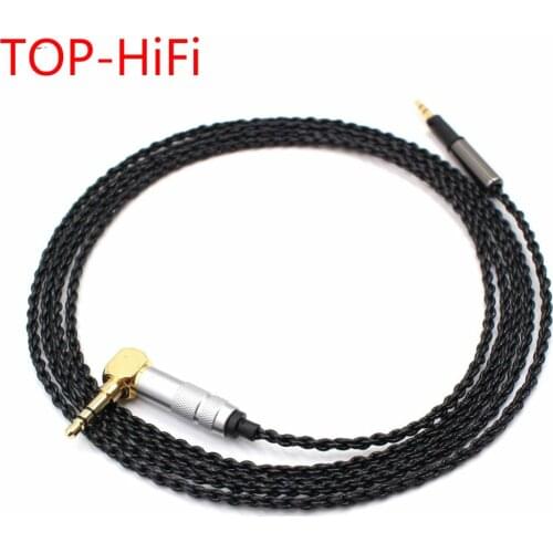 TOP-HiFi HIFI 1.2m 4 Cores Audio Upgrade Cable Compatible With HD598 HD558 HD518 HD 598 Headphones