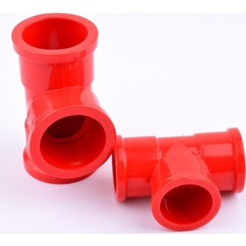 2~10pcs Inner Dia 20/25/32/40/50mm PVC Pipe Equal Tee Ways Connector Fittings Irrigation System Aquarium Garden Irrigation