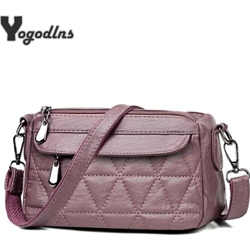 Vintage Soft PU Leather Women Shoulder Bags Luxury Designer Handbags Small Crossbody Bags for Women 2021 Messenger Bag