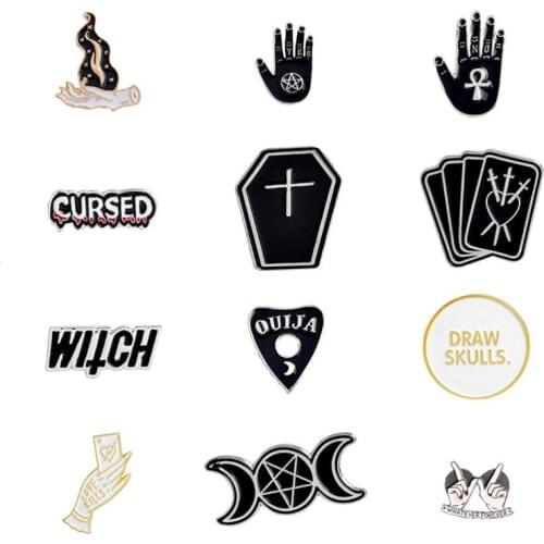 Magic fire hand Yes hand,No hand CURSED Word Witch Heart Love fingers Draw Skull Love kills Coffin card moom and stars