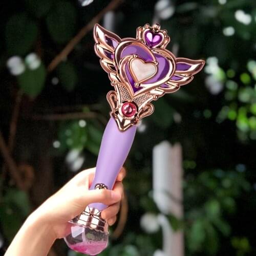 Magic Wand Bubble Gun Blower Toys Electric Automatic Blowing Bubbles Machine With Light Music Lovely Heart Shaped Stick bubble