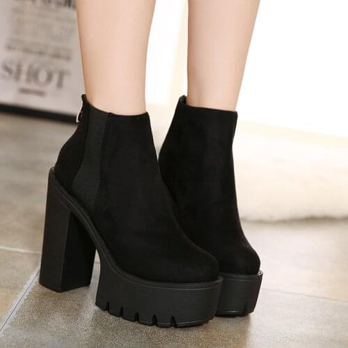 Womens Short Boot Low Heels booties Autumn Boots Shoes Booties Ladies Bootee Woman 2021 Luxury Designer Lace Up Round Toe