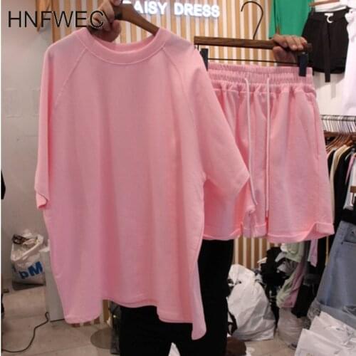 2020 Summer Two Piece Set Women New Style Fashion Casual Elastic Shorts Suit Tracksuit Outfits U972