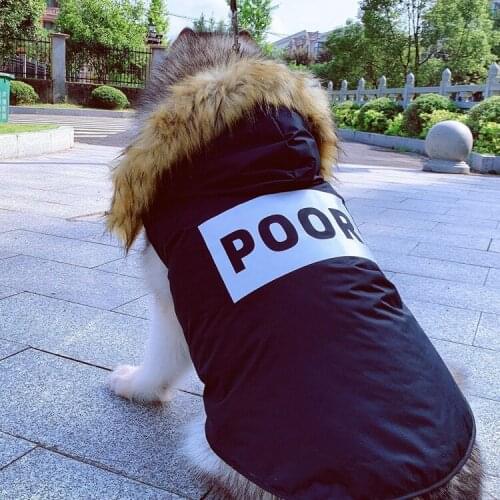 Winter Dog Jacket Warm Pet Coat Outfit Garment Big Large Dog Costume Samoyed French Bulldog Husky Corgi Schnauzer Costume Vest