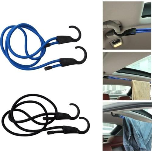 1.5M Elastic Strap Adjustable Tension Belt Car Clothesline Hook Cargo Luggage Lashing Buckle Rope For Motorcycle Travel