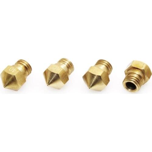 1pcs 3D printer nozzle M7 Brass Nozzle MK10 nozzle0.2/0.3/0.4/0.5mm for 1.75mm filament