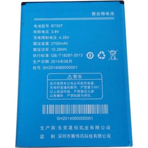 10pcs/lot jinsuli for ZOPO ZP999 BT55T 2700mAh Batterij for ZOPO ZP999 Mobile Phone + Free Shipping Track Number - In Stock