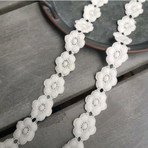 2 Meters 8cm Width Embroidered Navy Blue Lace Trim Fabric Network Lace DIY Craft Sewing Accessories