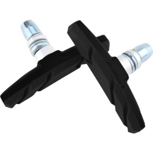 2pcs Bicycle Rubber Alloy V Brake Pad MTB Road Mountain Bike Replacement Break Block For Outdoor Cycling Sports Riding Accessory