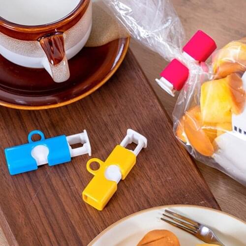 3Pcs Sealing Clip Practical Multi Purpose Multicolor Fresh Food Bag Closure Clamp for Kitchen Fresh Food Bag