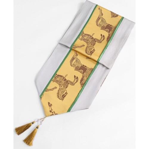 32x210cm Chinese classical jacquard horse table runner cabinet cover cloth dust proof towel decorative tablecloth