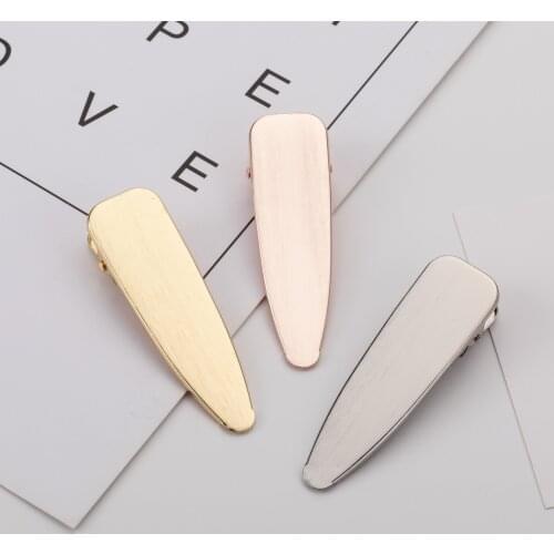 2019 New Design Hair Accessories 1PC Korea Hollow Geometric Waterdrop Hair Clips Vintage Handmade Wood Hairpins Barrettes