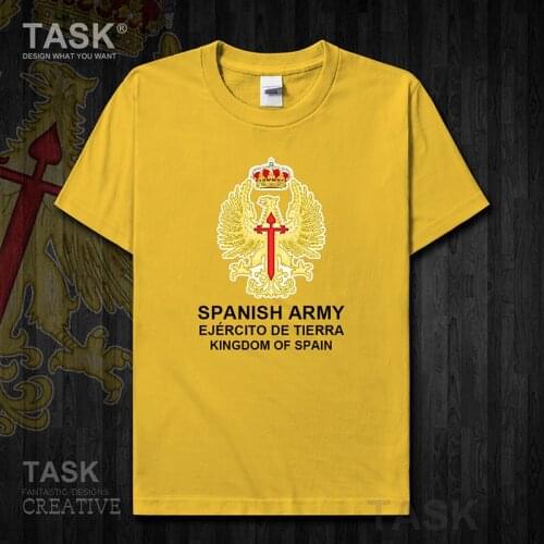Army Kingdom of Spain Espana ESP Spanish Spaniard mens t shirt new Tops Short sleeve Tactical country Military cotton summer 01