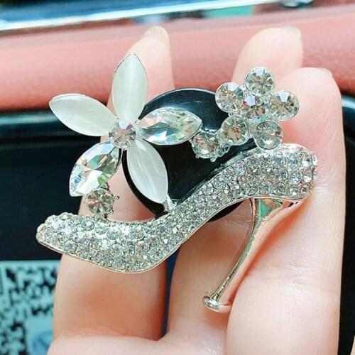 50LC Car Air Freshener Holder Creative High Heel Shoe Perfume Clip Automotive Interior Trim for Air Environment Fresher
