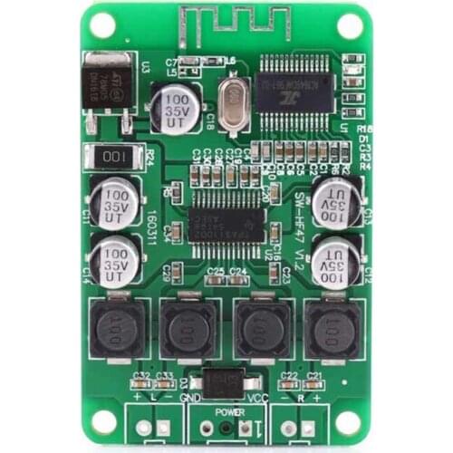 Free Shipping Tpa3110 Bluetooth power amplifier board Bluetooth speaker background music special power amplifier board 2x15w