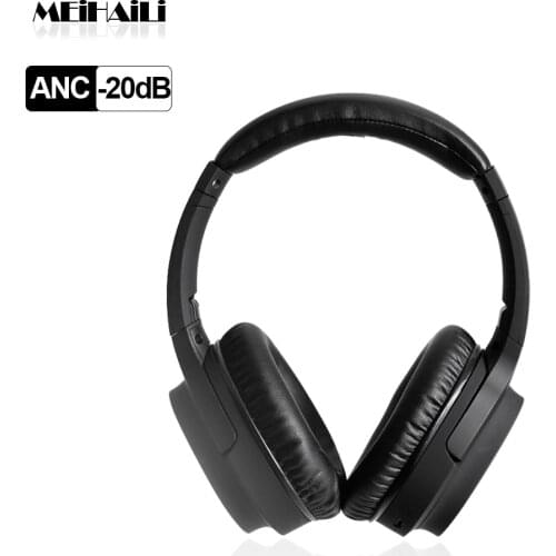 Wireless Earphone Active Noise Cancelling Headphones Bluetooth 5.0 Headset With Microphone ANC Hifi Stereo Deep Bass Music