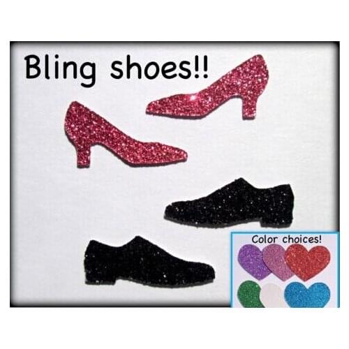 Glitter Confettis table scatter Bling shoes wedding birthday bridal shower bride prom sparkle Table decor scrapbook Confettis