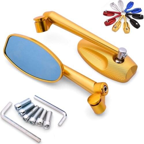 For Yamaha WR250 R X 450 SEROW 225 250 TTR 125 250 600 Universal 10mm Motorcycle Rearview Mirror CNC moto Billet Side Mirrors