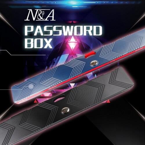 NA Billiard 3/4 Snooker Case One Piece Snooker Cue Case 116cm/152cm Length Black Blue ABS Material Portable Password Box