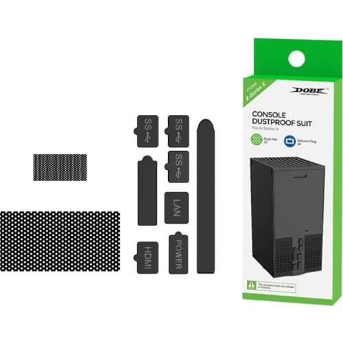 For Xbox S Series Console Dust Cover Dustproof Plug Dustproof Case Mesh Protectors Kit Xbox Console Accessories