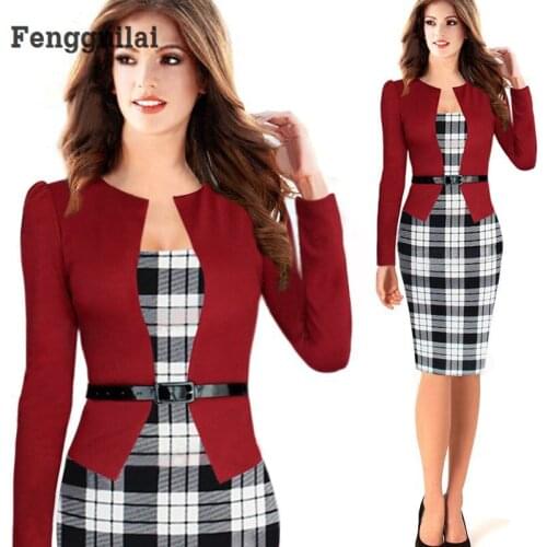Fengguilai Women's Business Skirt Suits