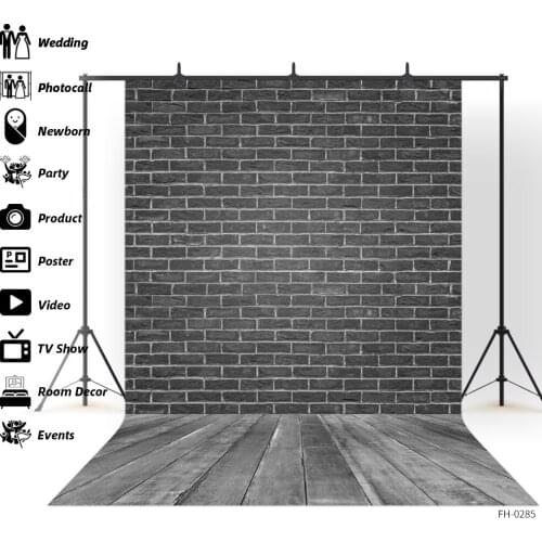 Brick Wall Wooden Floor Background Prop Party Photocall Newborn Baby Children Pet Portrait Photography For Photo Studio Backdrop