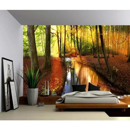 Custom 3D Photo Wallpaper Retro Dark Forest Mural Living Room Bedroom Vinyl Mural Waterproof Wallpaper Home Decor