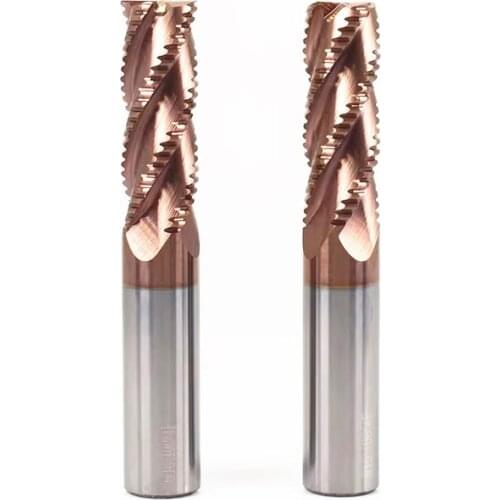 Rough skin milling cutter 4mm 6mm 10mm 12mm 14mm 20mm 4slot lengthened tungsten steel alloy milling cutter thread milling cutter