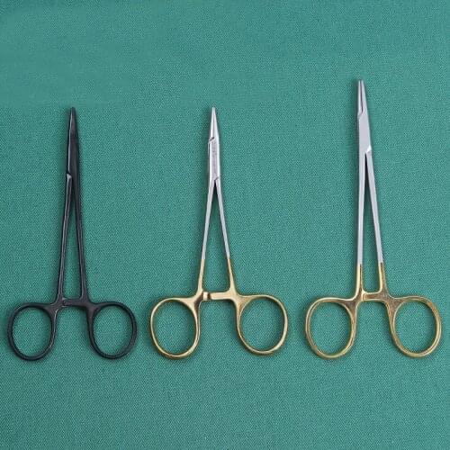 Jingchuang Boutique Needle Holder Youqun Golden Handle Needle Holder Jinyan Needle Holder Double Eyelid Needle Holder Embedding